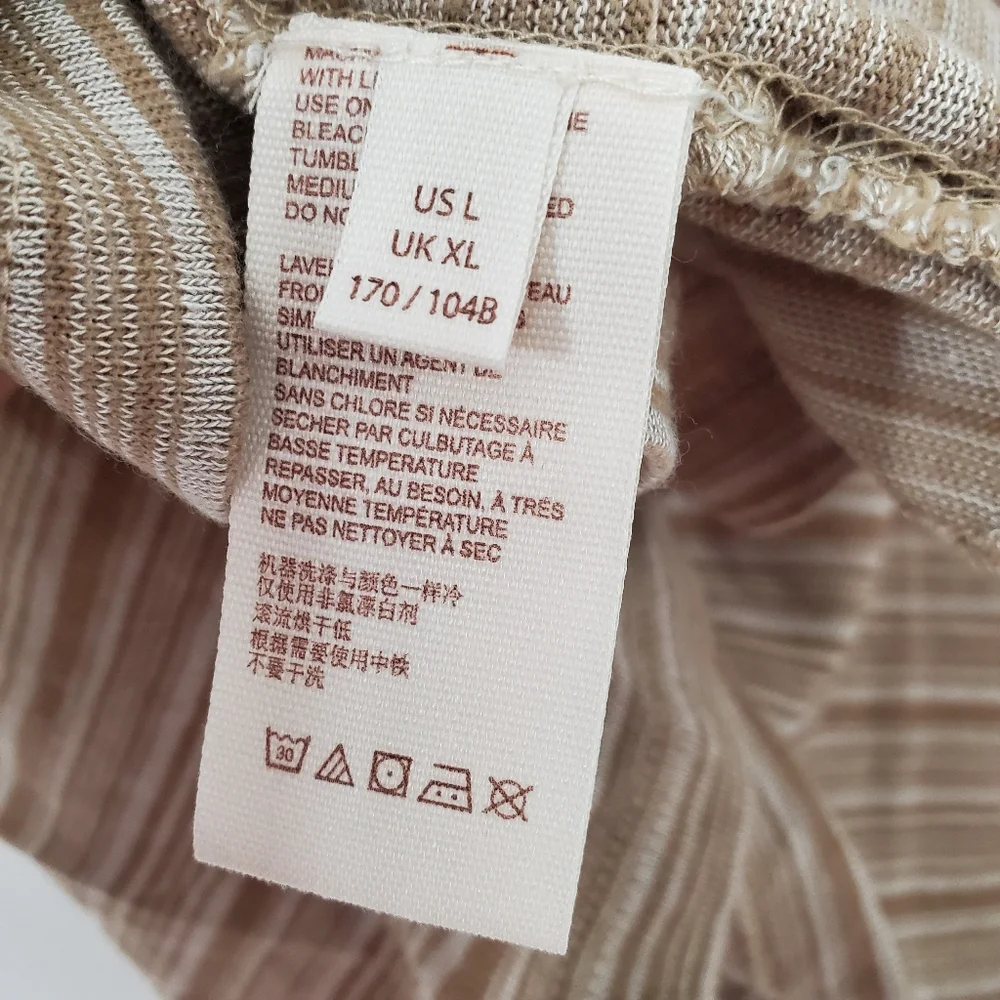 Free People Catalunya Embroidered Oversized Cropped Top in Mushroom Combo Size L - Picture 7 of 16